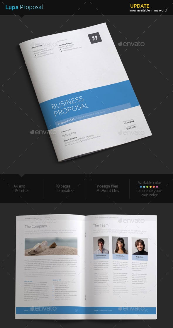 Sample business project proposal template