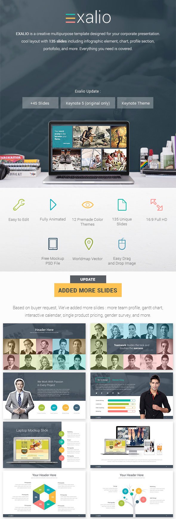 Exalio - Business Keynote Template