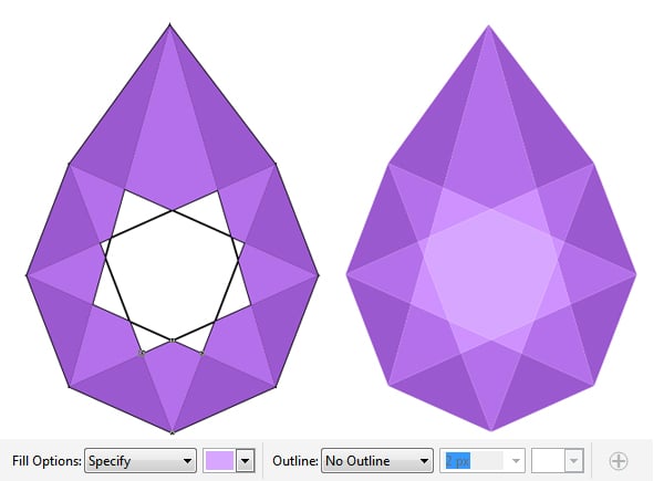 apply the color with Smart Fill tool 2
