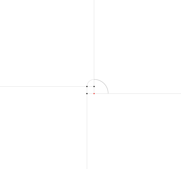 Regular spiral on four points step 2