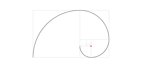 Golden spiral step 13