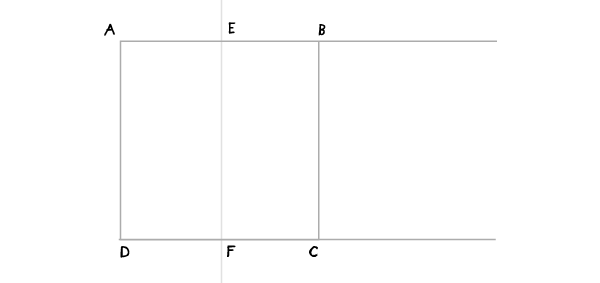 Golden spiral step 2