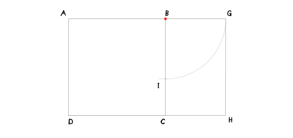 Golden spiral step 6