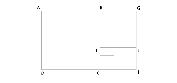 Golden spiral step 9