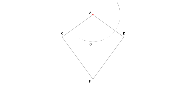 Circle in a kite step 3