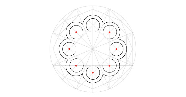 Rosette window step 16