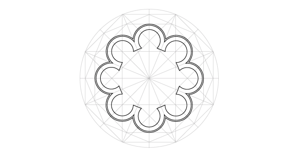 Rosette window step 19