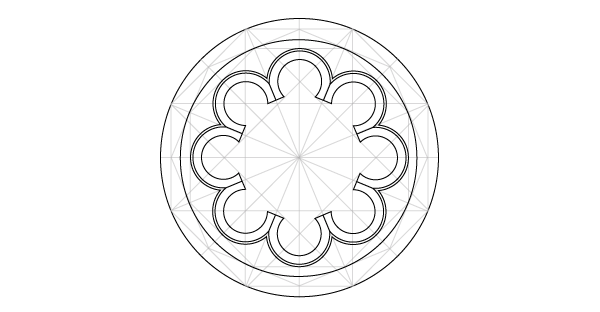 Rosette window step 22