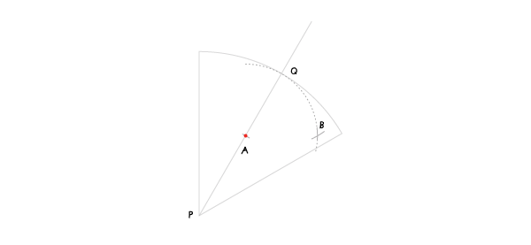Circle in a sector step 3