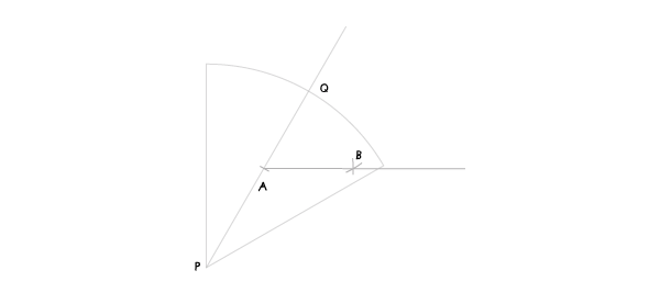 Circle in a sector step 4