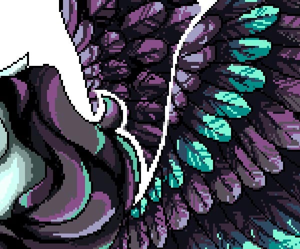 Separating wings and mane