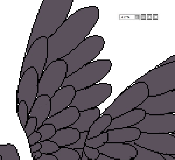 Filling gaps with pixels