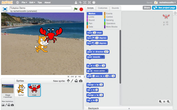 Creating Backdrops and Sprites in Scratch | Envato Tuts+