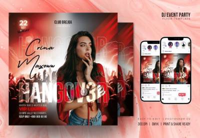 28 Cool New Party Flyer Templates for Photoshop & InDesign for 2025