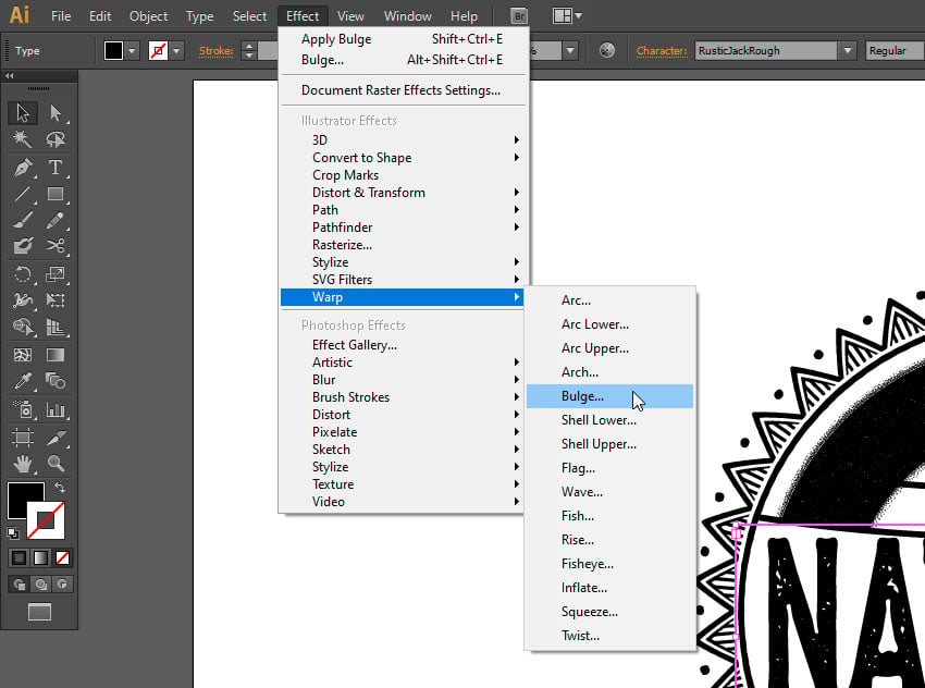Como Escribir Con Forma En Illustrator
