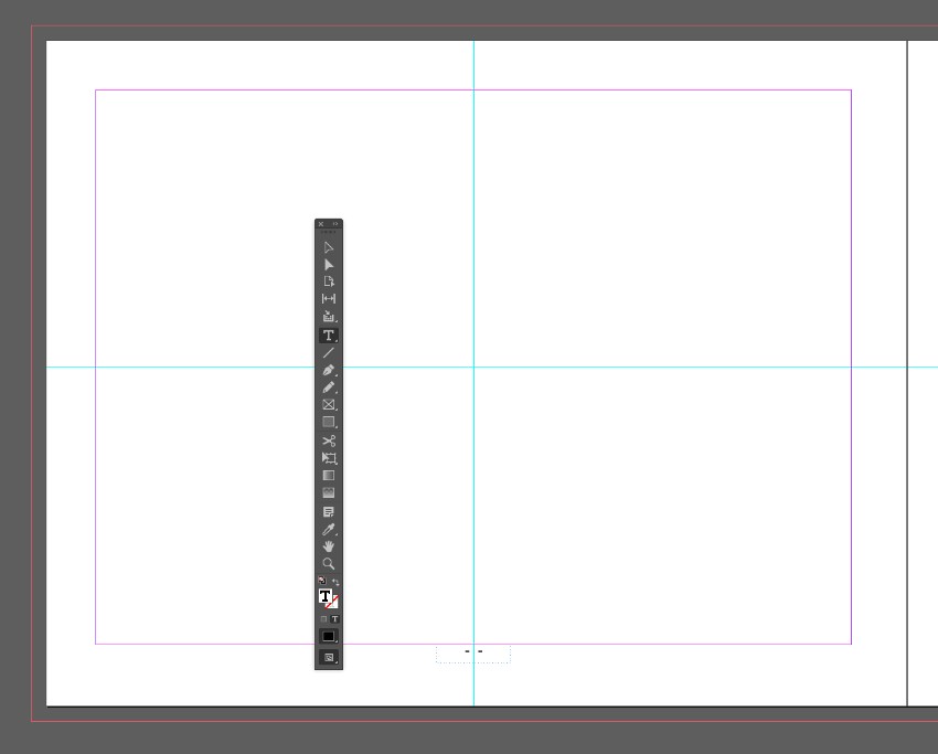 type tool text frame