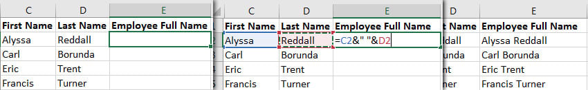 Excel Space in Concatenate