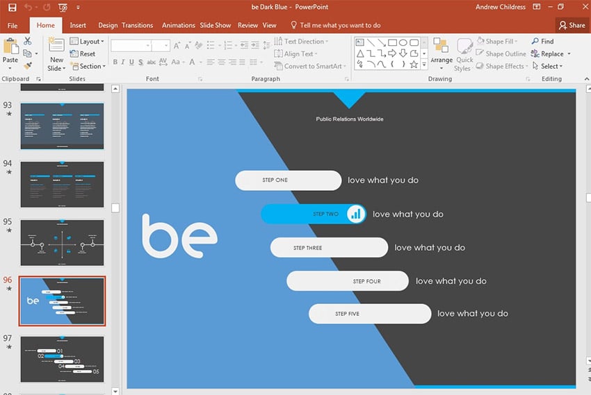 PowerPoint custom presentation