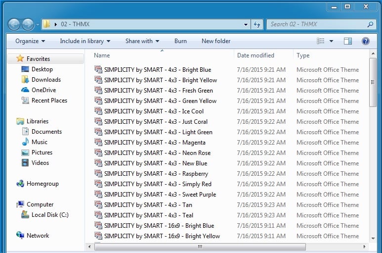 PowerPoint THMX Files path