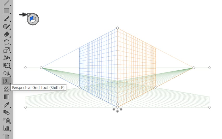remove perspective grid illustrator