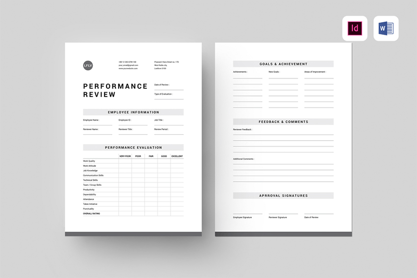 20 Best Free Employee Evaluation Form Templates in Word Format 2025 ...