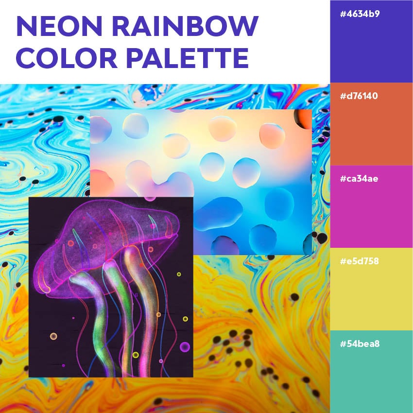 Neon Color Palette Inspiration: Trending Palettes and Templates ...