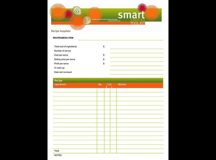 20 Best Free Microsoft Word Recipe Card & Cookbook Templates to