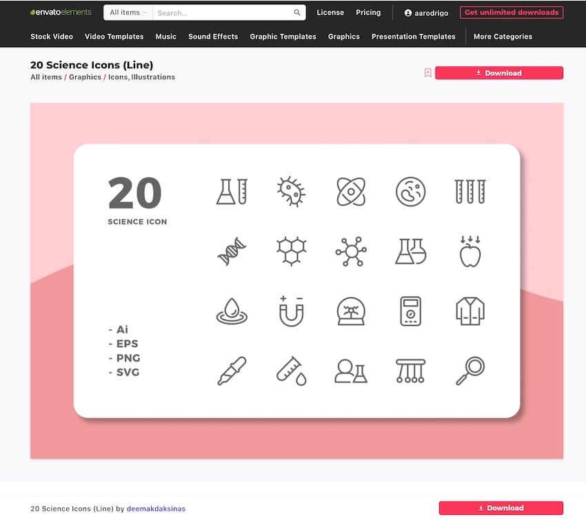 Microsoft clip art - science icons