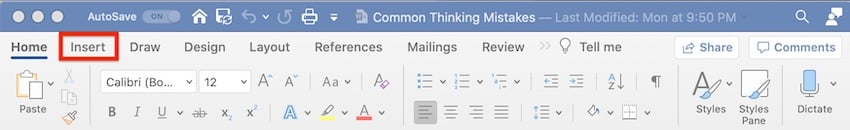 Insert Microsoft clip art