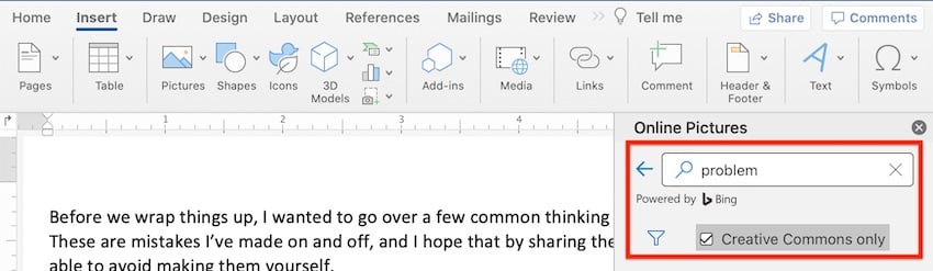 Microsoft clip art - search