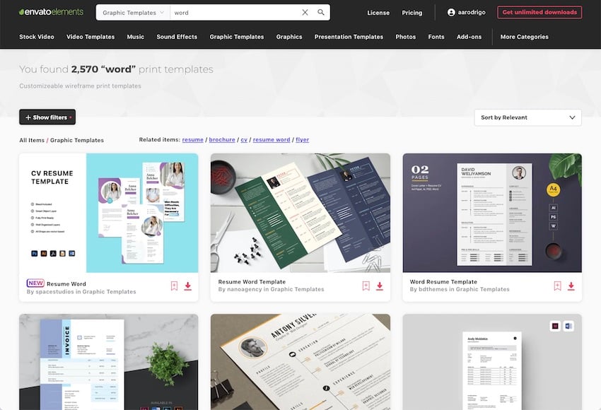 Microsoft Word templates - Envato Elements