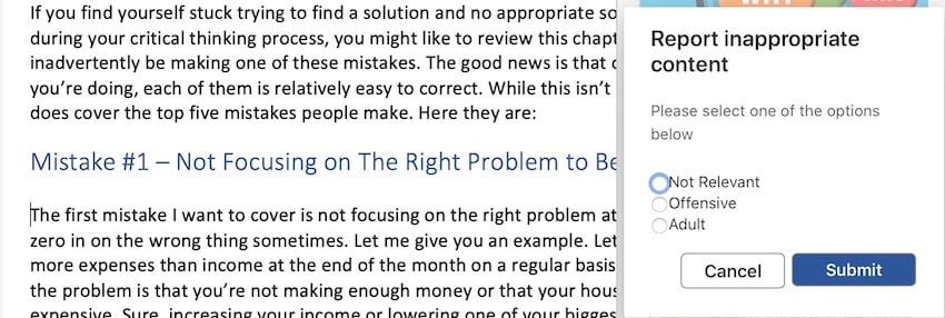 Microsoft clip art - report content