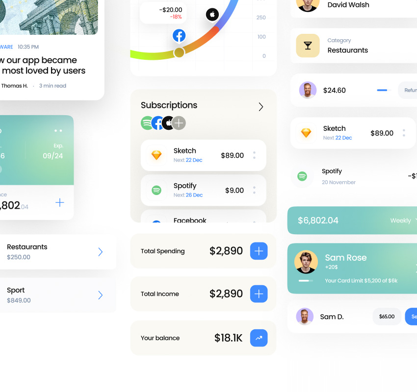 Free Figma UI Kit: Personal Banking App | Envato Tuts+