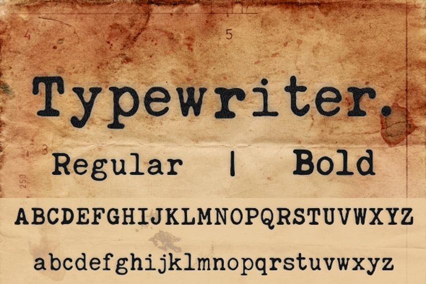 Typewriter Font