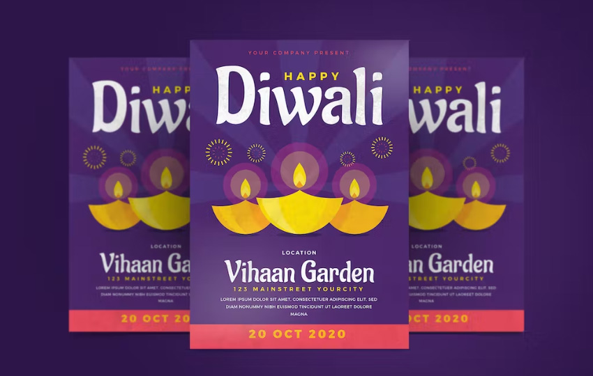 Happy Diwali flyer