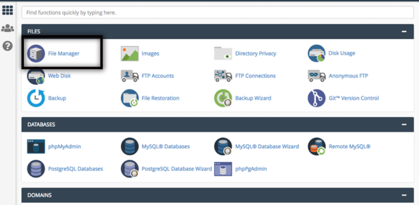 Cpanel File Manager
