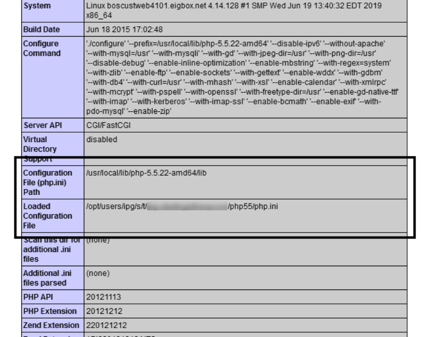 The phpinfo Function