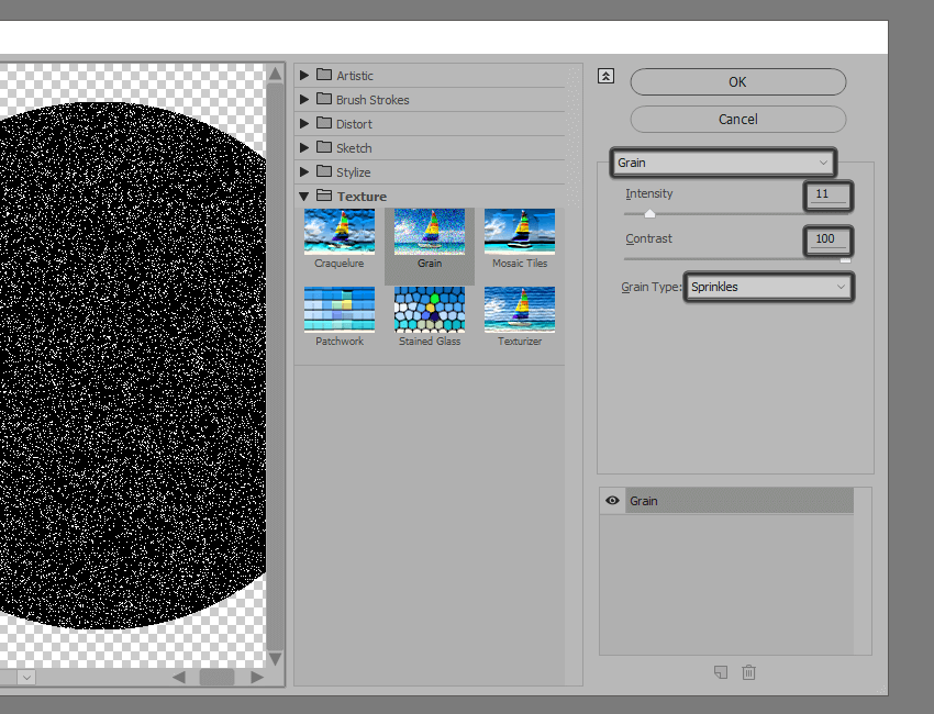 adding the texture to the illustration