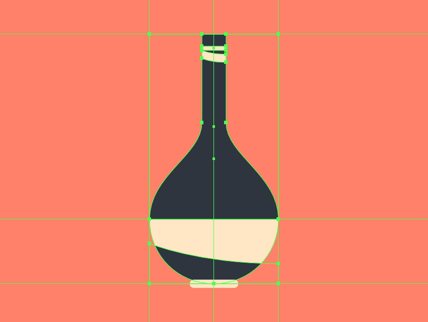 adding details to the center vase