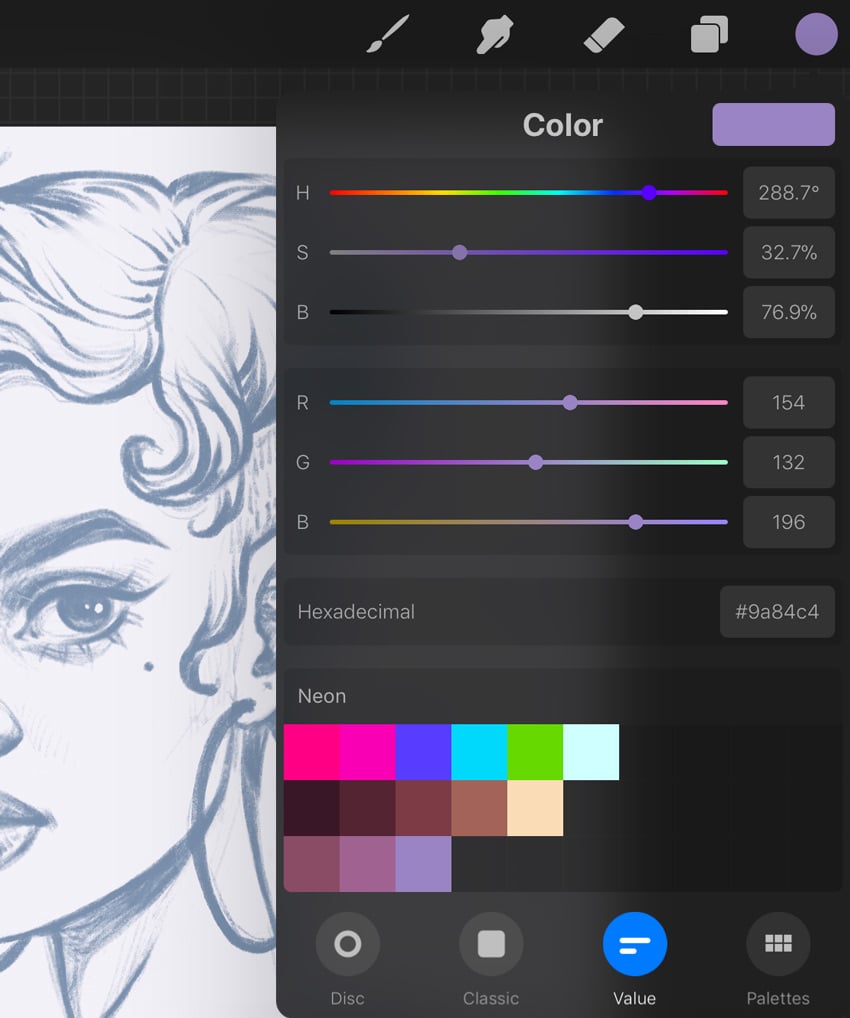 How to Create a Stylish Neon Portrait in Procreate | Envato Tuts+