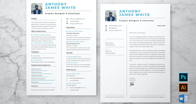 39+ Best Photoshop Resume Templates (Photo Formats 2025) | Envato Tuts+