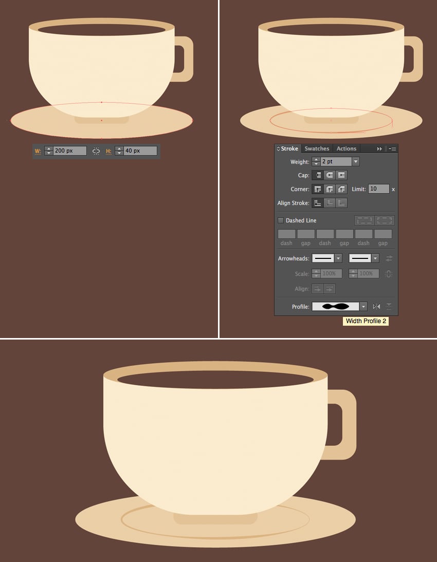 shape a saucer