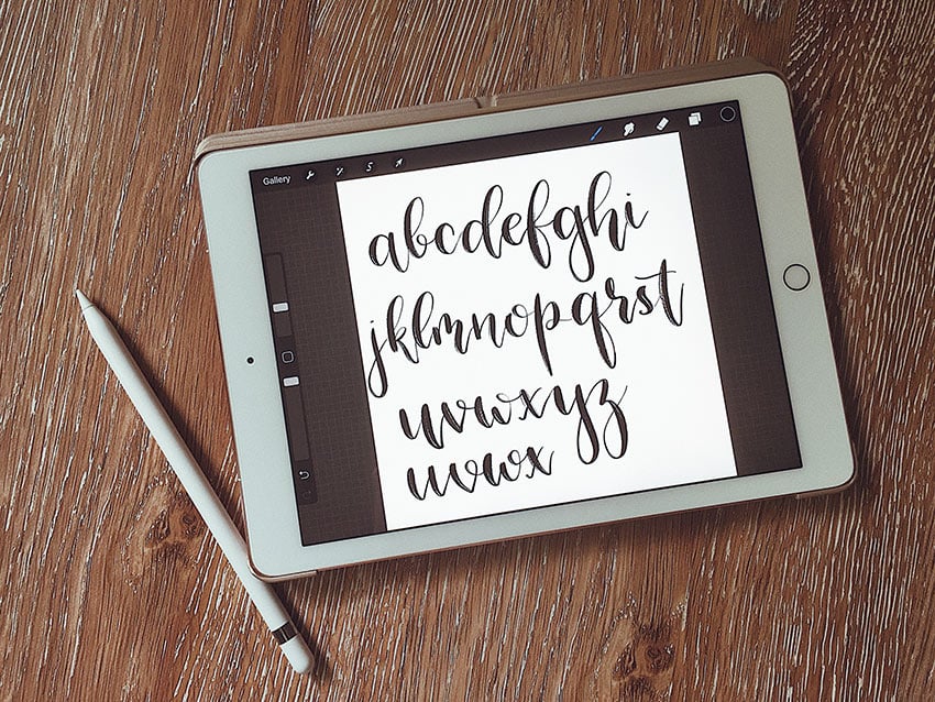 designing a script font