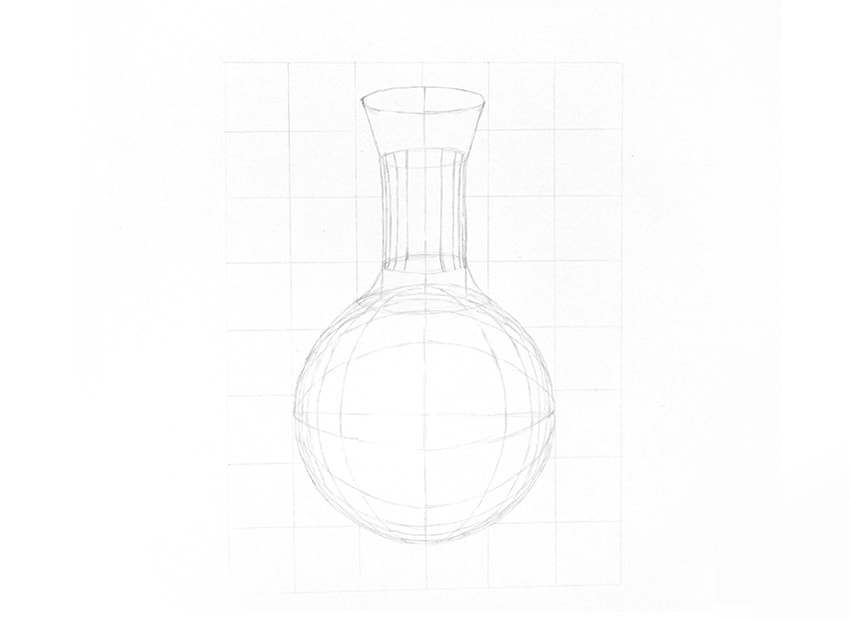 how to draw a glass cylinder