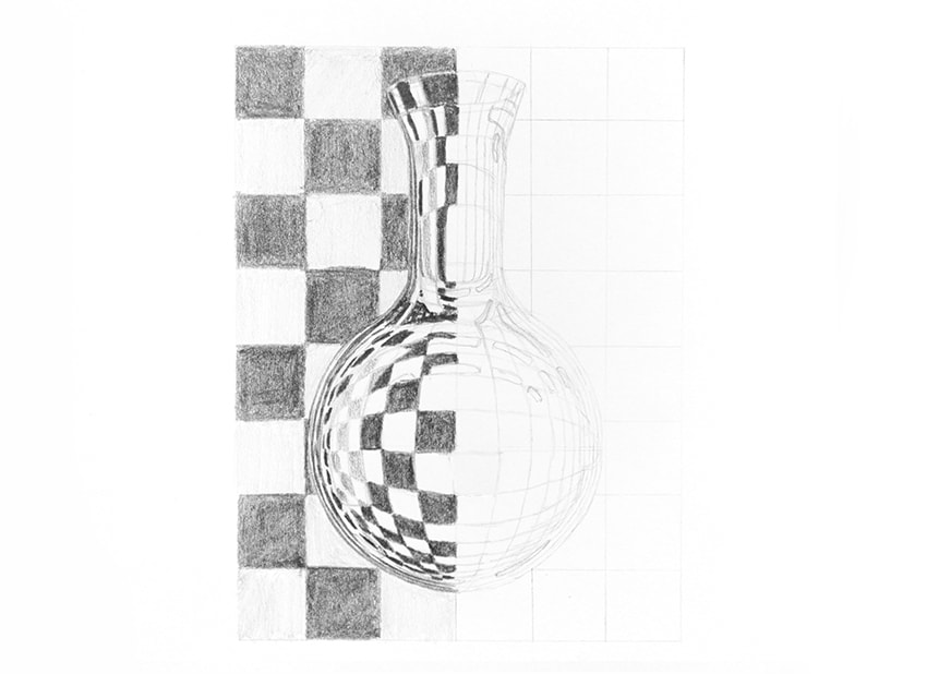 how to draw thin glass