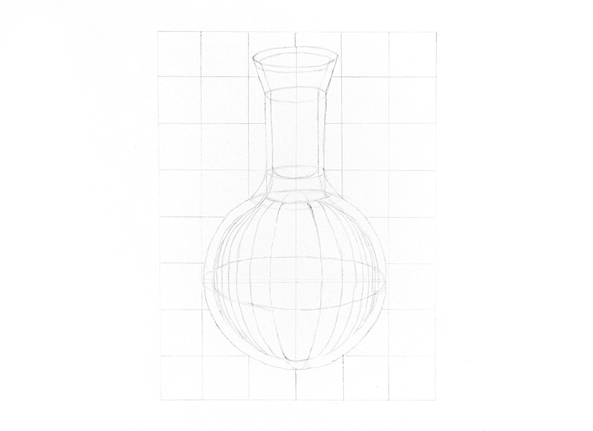 how to draw refraction isnide a bottle