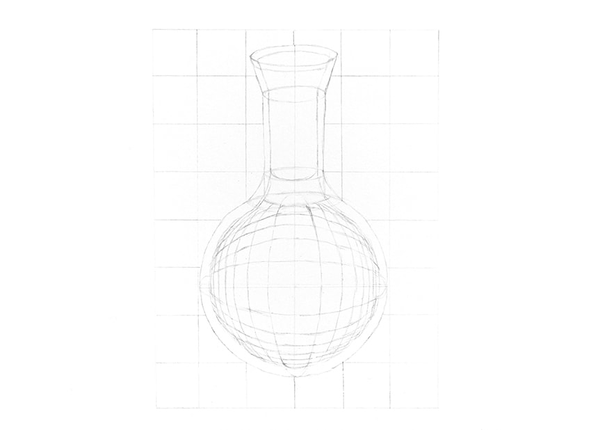 how to draw a 3d glass