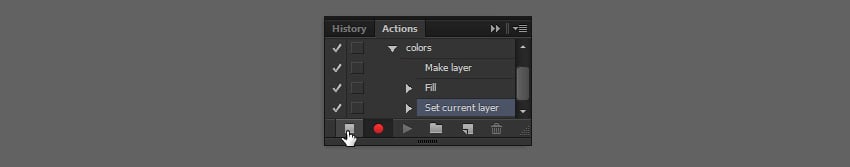 stop recording an action