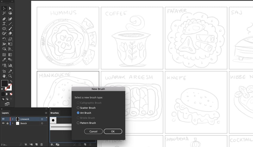 create art brush new brush