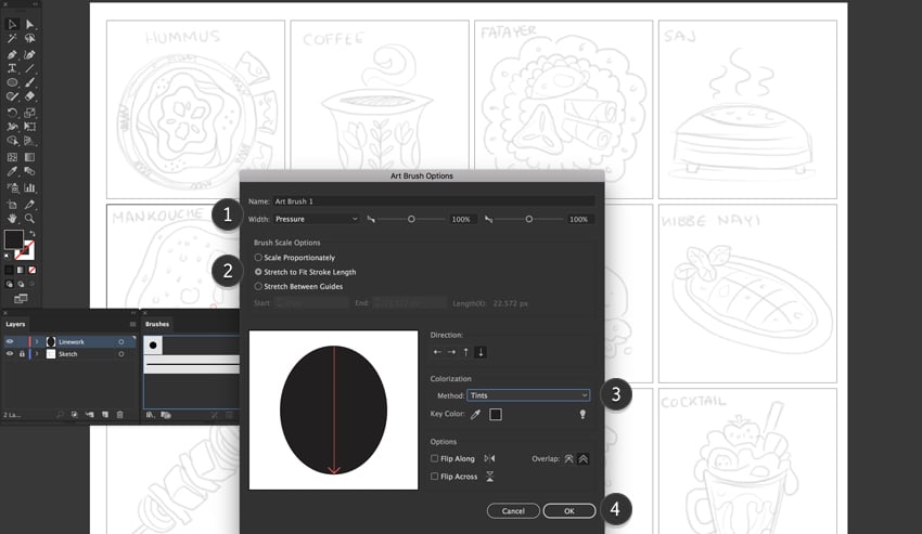 create art brush